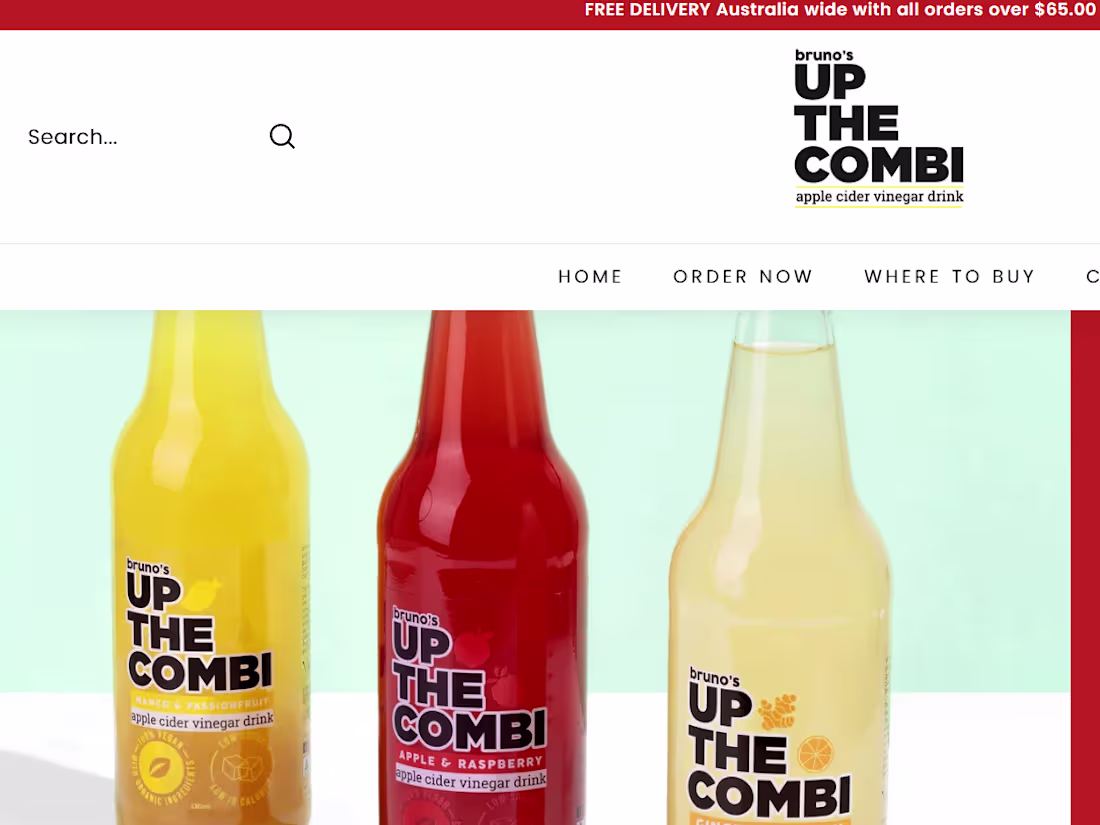Cover image for Up The Combi | Apple Cider Vinegar Drinks
