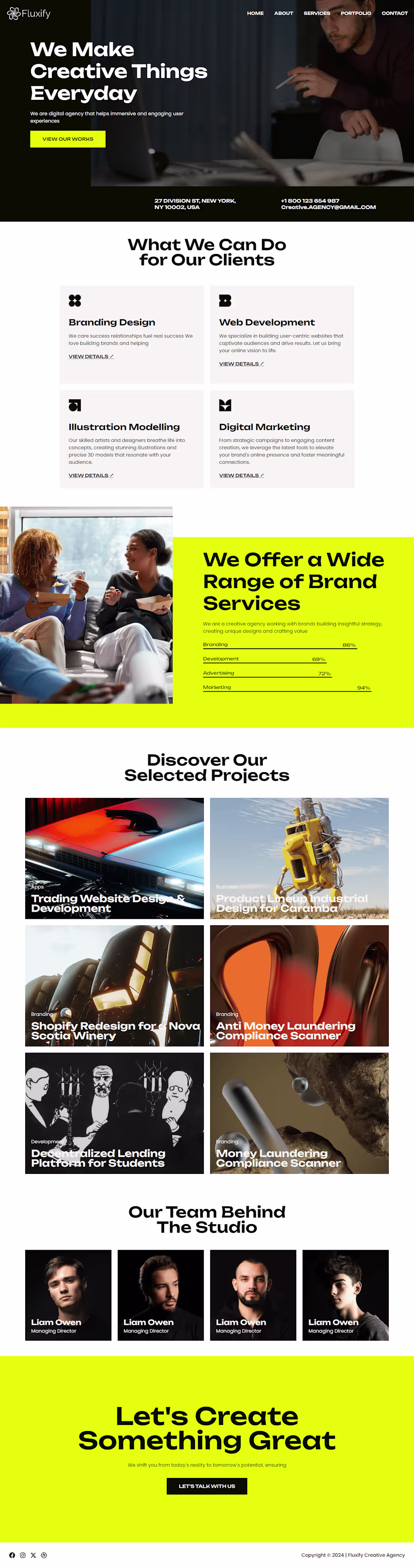 Cover image for Creative Agency Website