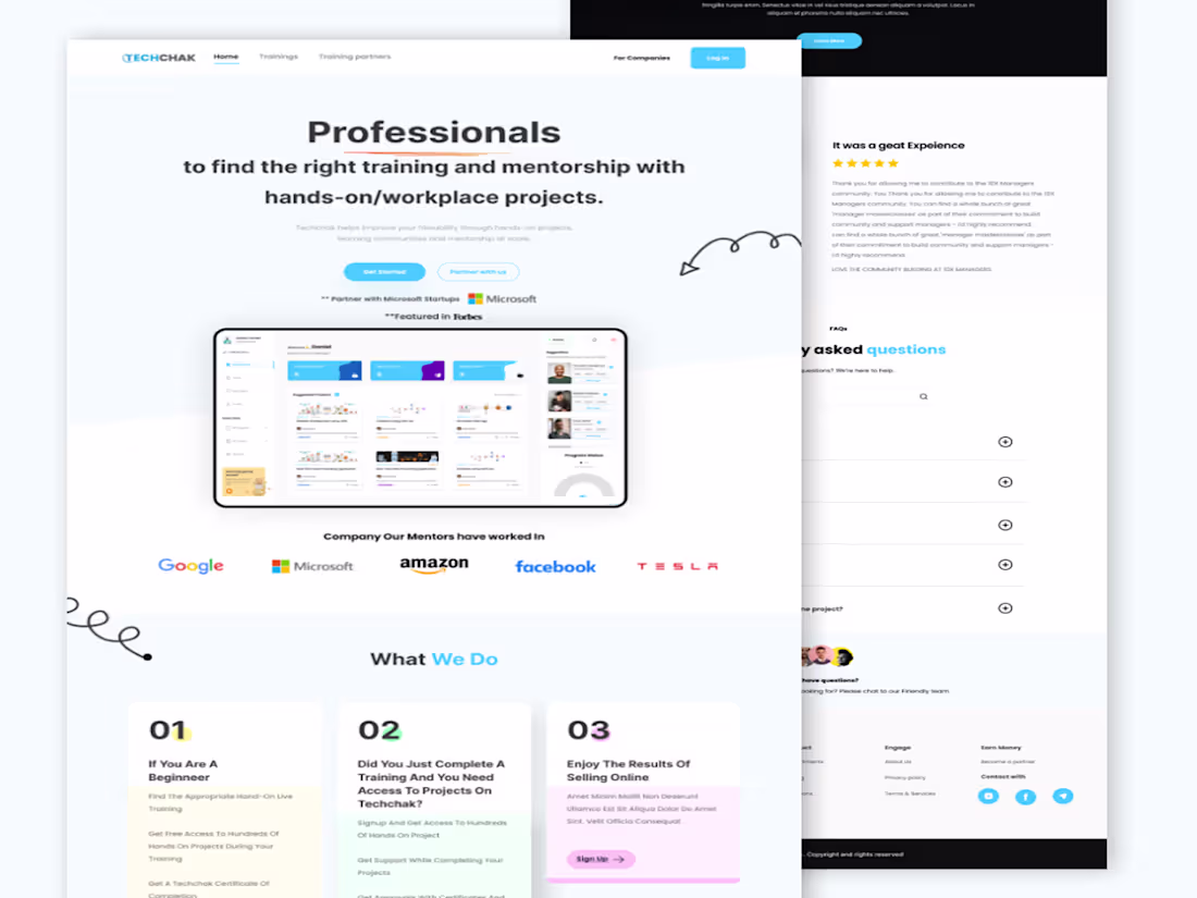 Cover image for Designed a clean, modern landing