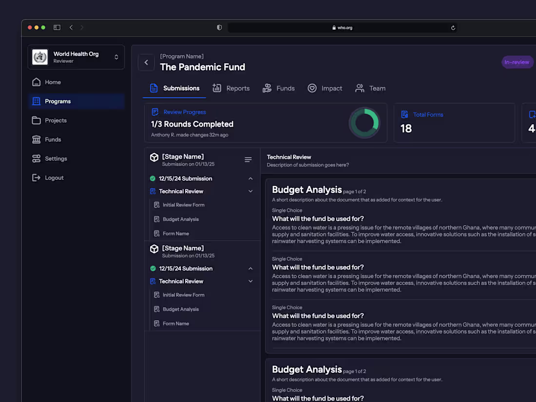 Cover image for WHO Public Health Platform: AI-Powered Design, Funding & Impact