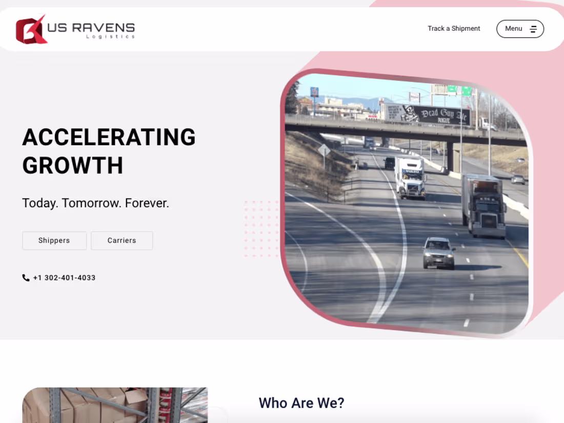Cover image for Website Design & Development- Logistics Company