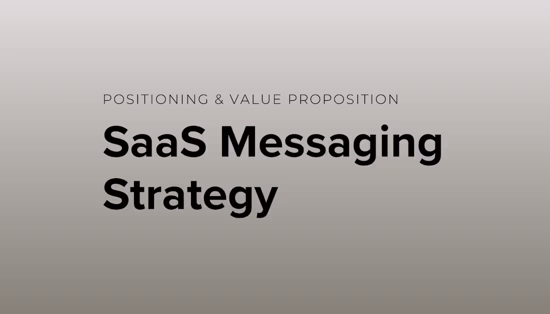 Cover image for SaaS Value Proposition & Messaging