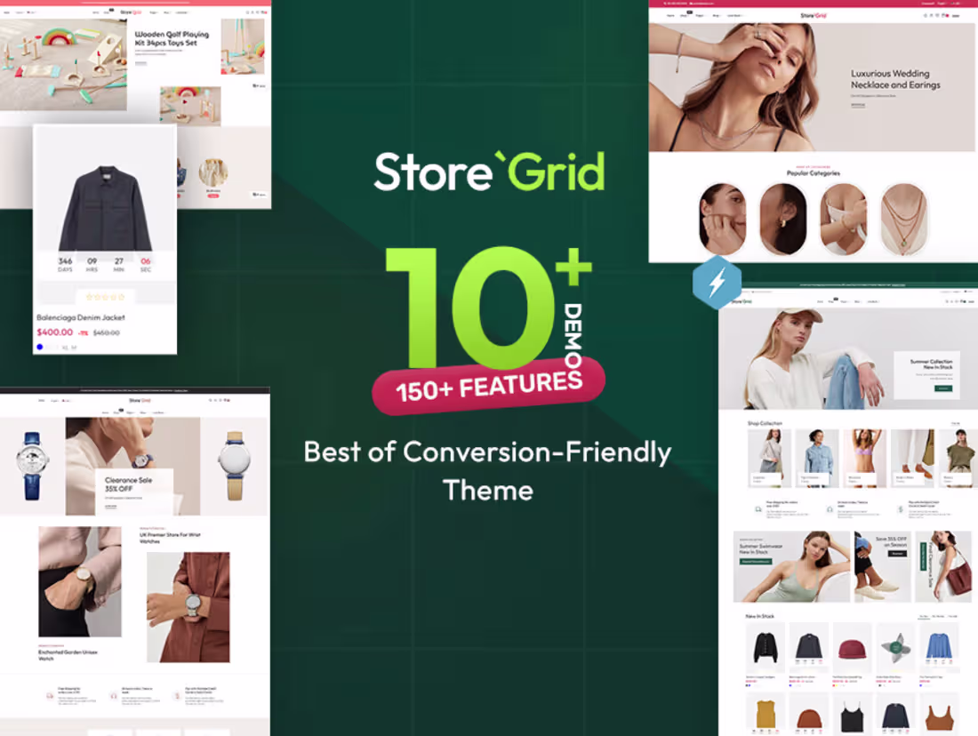 Cover image for StoreGrid - Fashion & Multipurpose eCommerce Theme