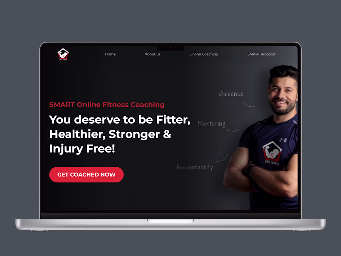 Cover image for Landing Page Design - Fitness Consultant 