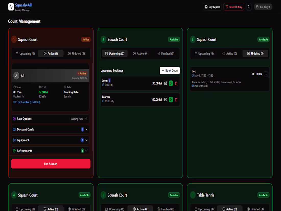 Cover image for Advanced Court Booking & Management System for Sports Facilities