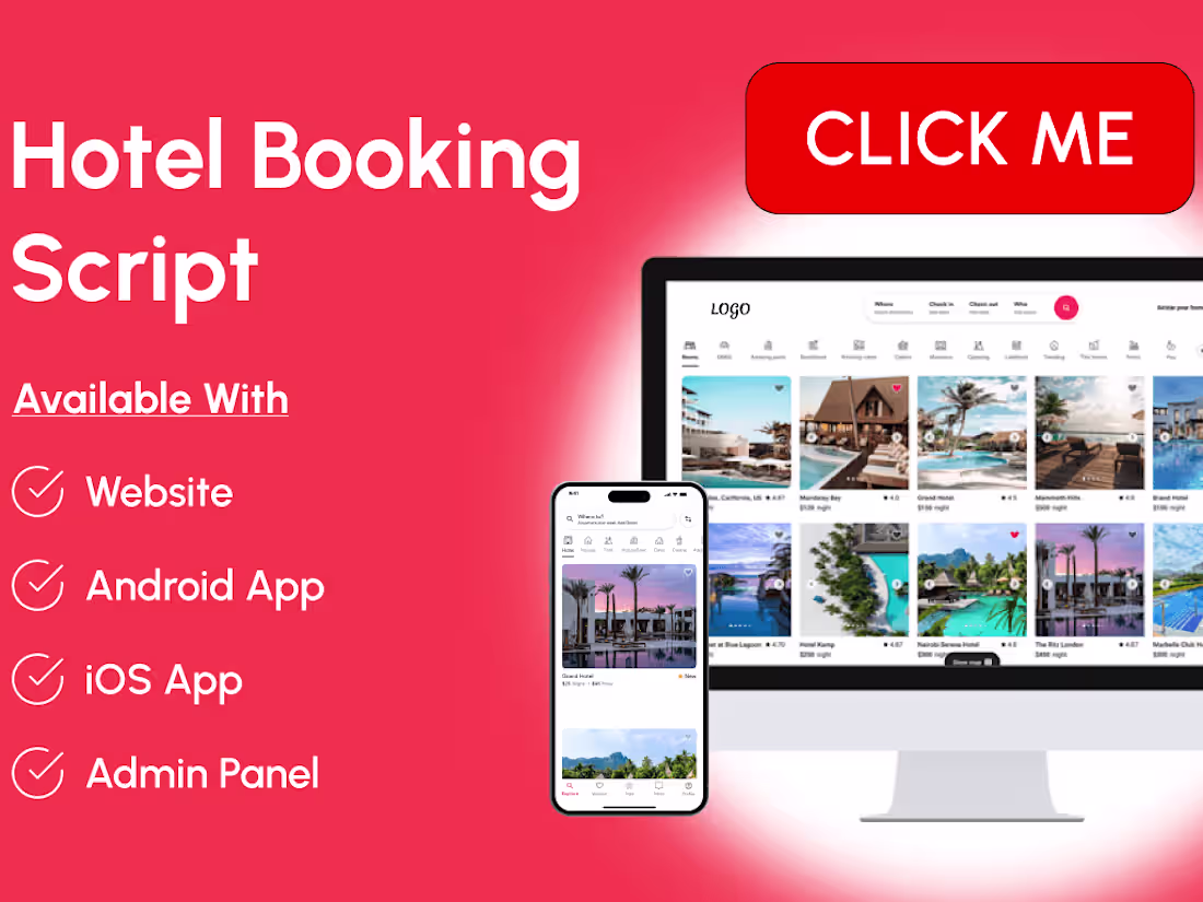 Cover image for Hotel Booking Application Script (Airbnb Clone)