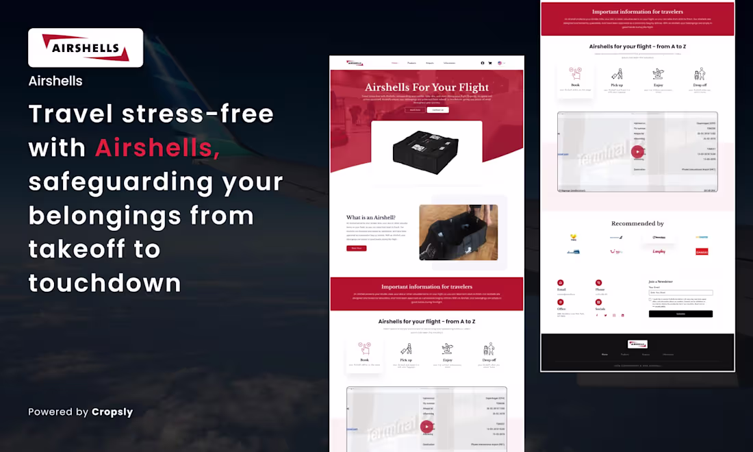 Cover image for Airshells.com – Travel with Confidence, Protect with Ease ✈️🛡️