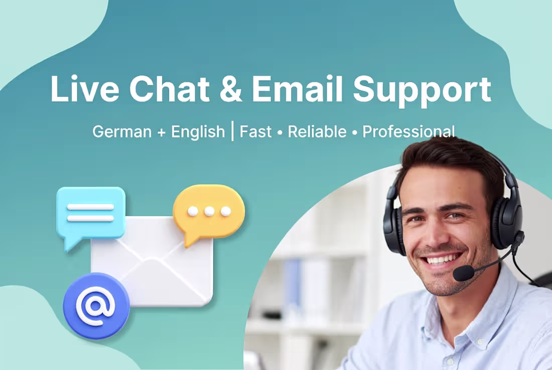 Cover image for Ongoing Live Chat & Email Support (DE + EN)