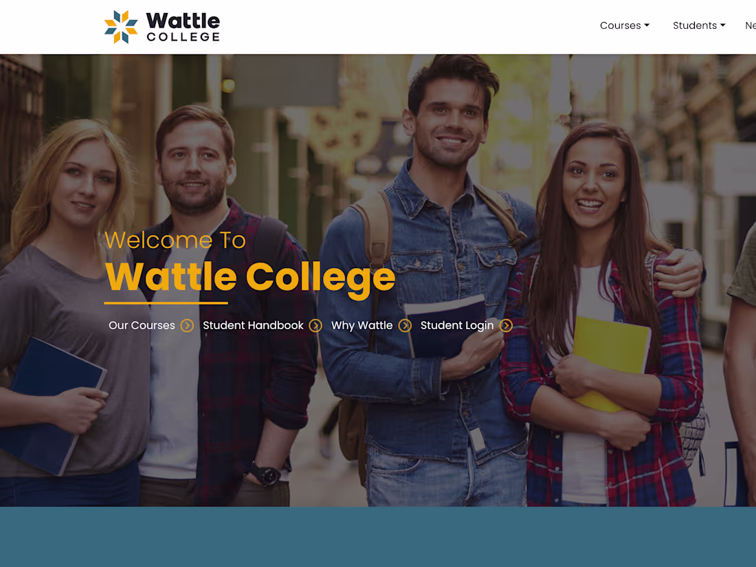 Cover image for Wattle College | Front-end Developer