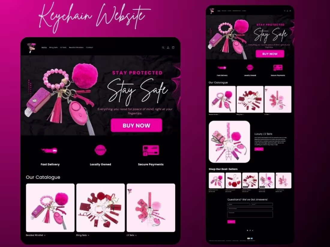 Cover image for KeyChain Shopify Website Design