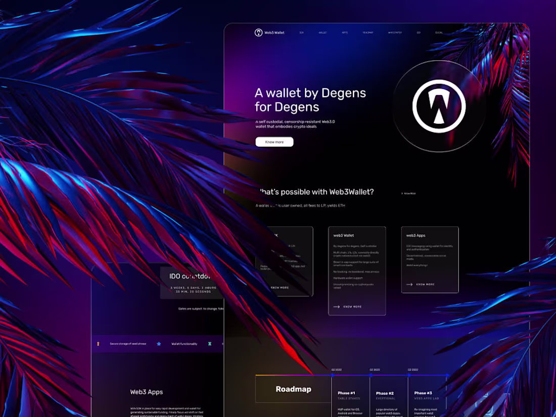 Cover image for Web3Wallet - Landing Page