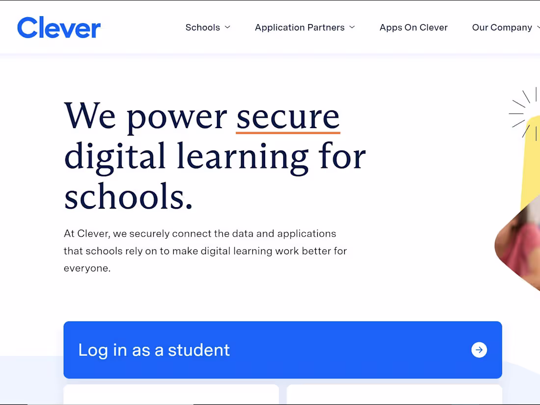 Cover image for Clever | Connect every student to a world of learning