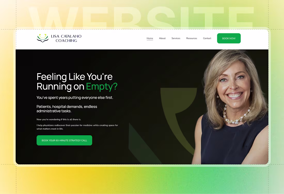 Cover image for Lisa Catalano Coaching Brand & Website Transformation