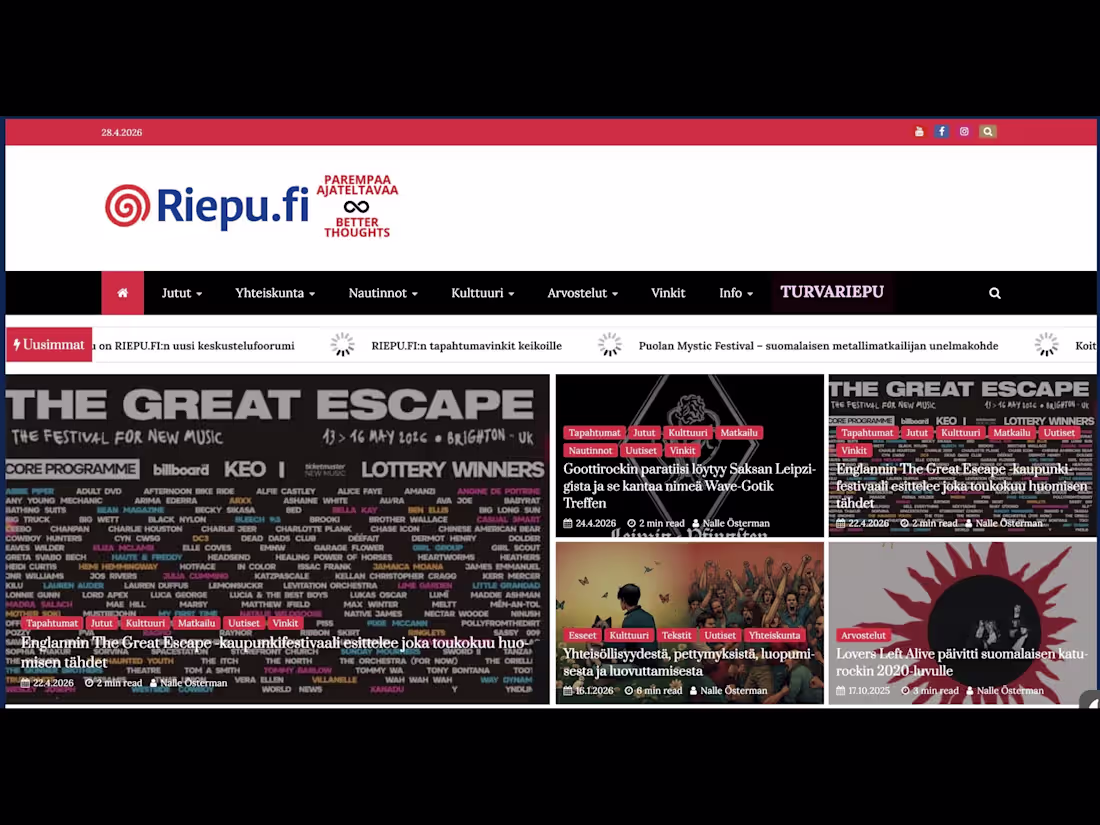 Cover image for Founder and editor of RIEPU.FI