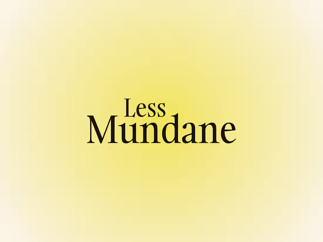 Cover image for Introducing Less Mundane ✨ my design studio built for bold b...
