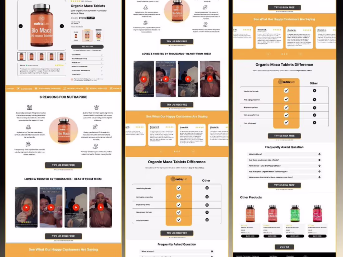 Cover image for High-Converting Landing Pages for E-Commerce, Cosmetics & Beauty