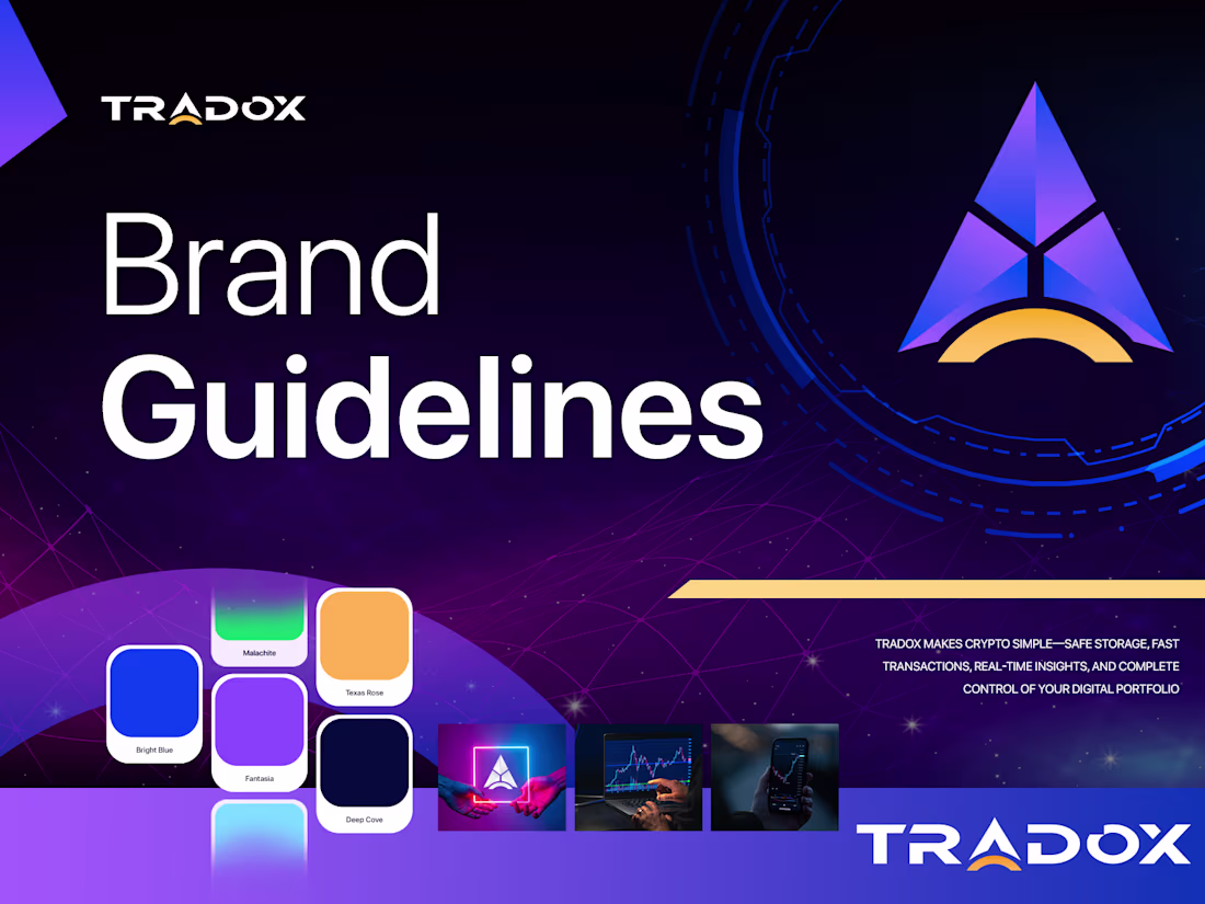 Cover image for Tradox Logo Design & Brand Style Guideline