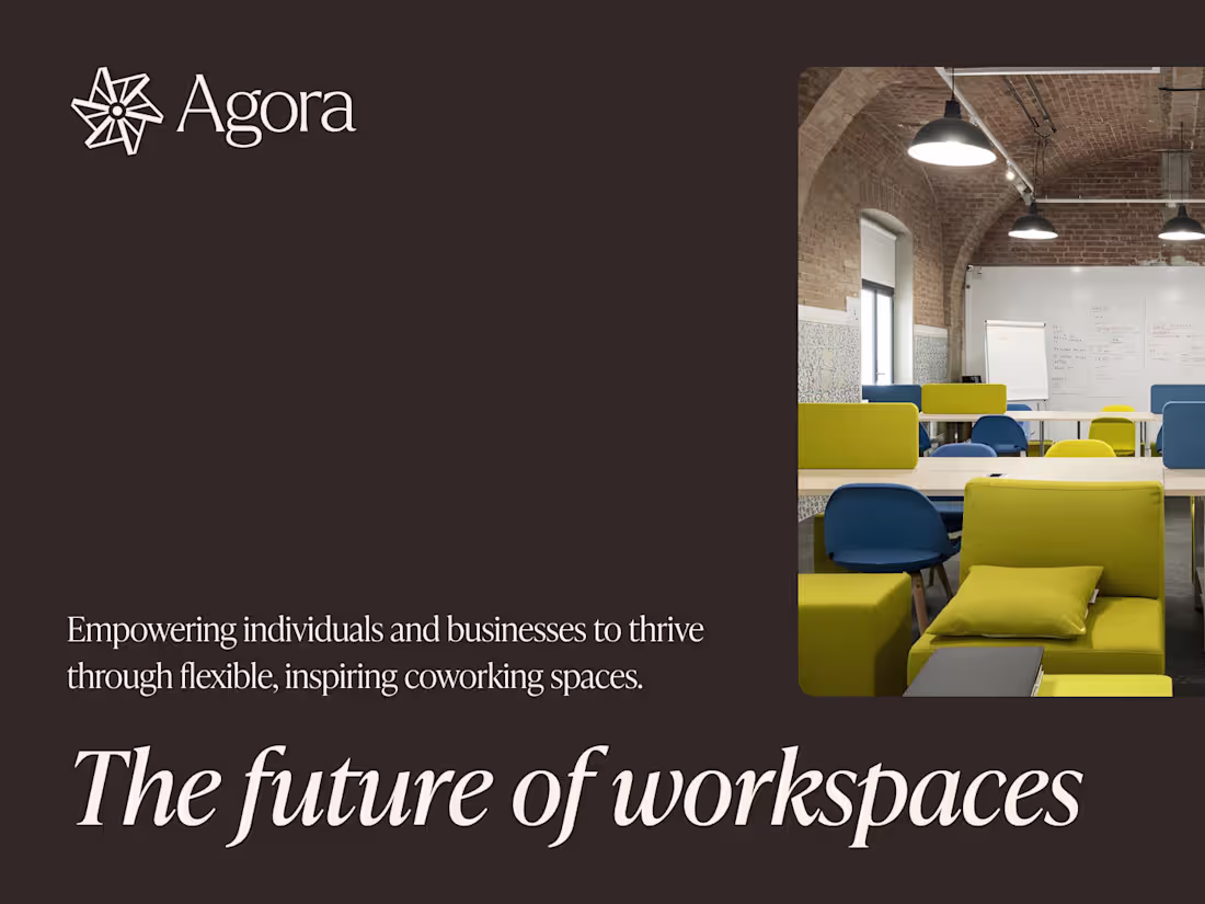 Cover image for Agora Investor Pitch Deck Design