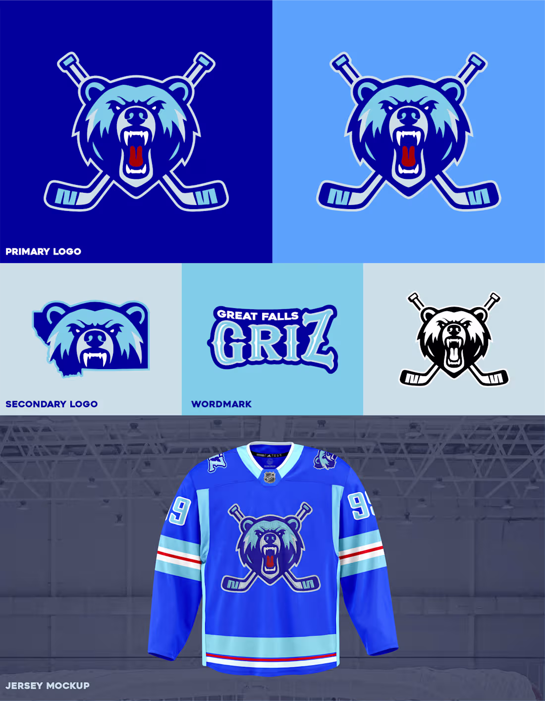 Cover image for Great Falls Griz Brand Identity Design