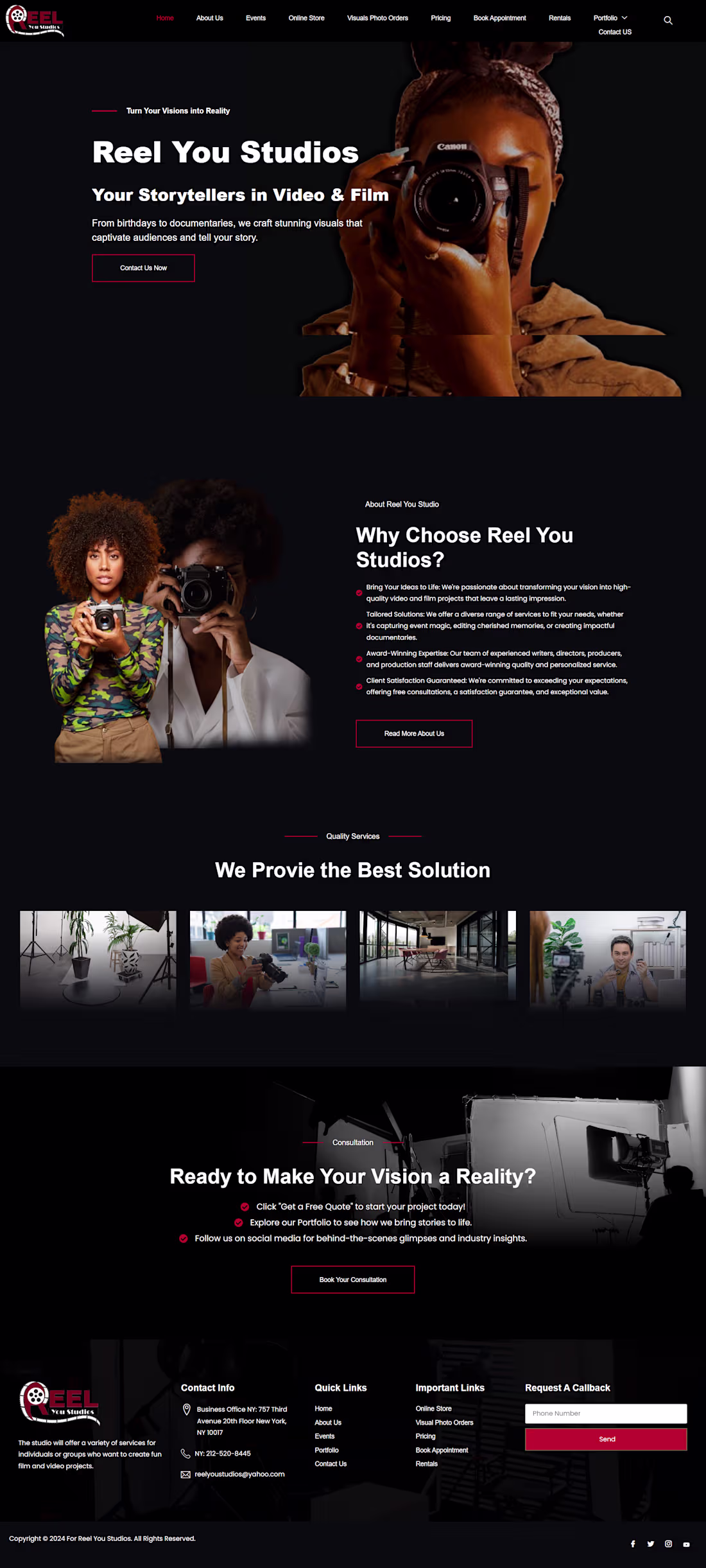 Cover image for Reel You Studios
Your Storytellers in