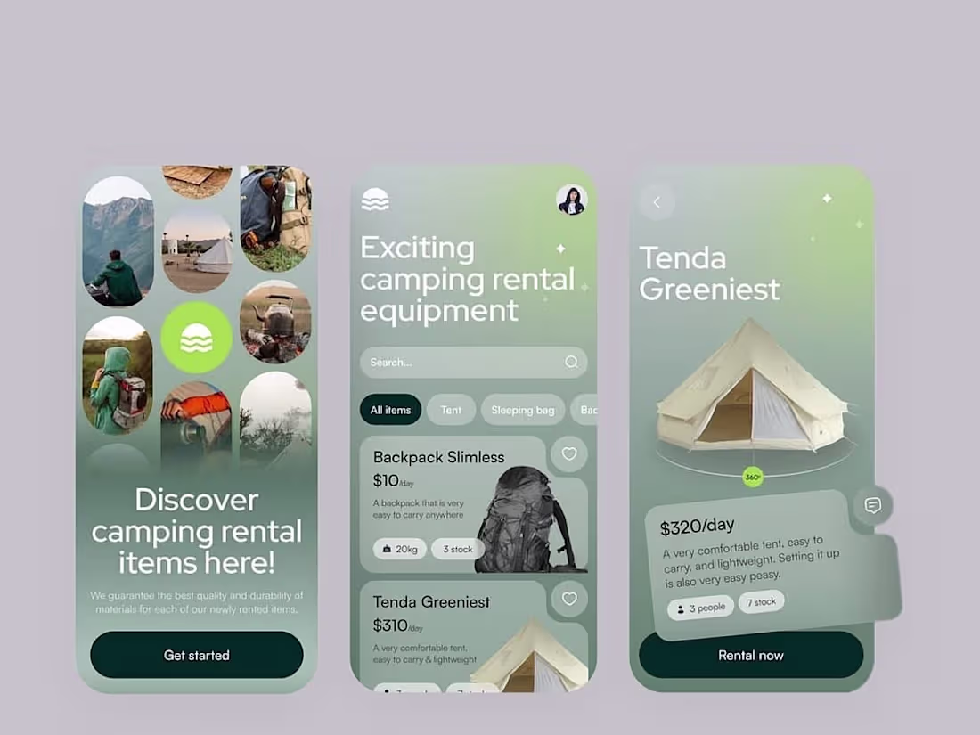 Cover image for Camping rental