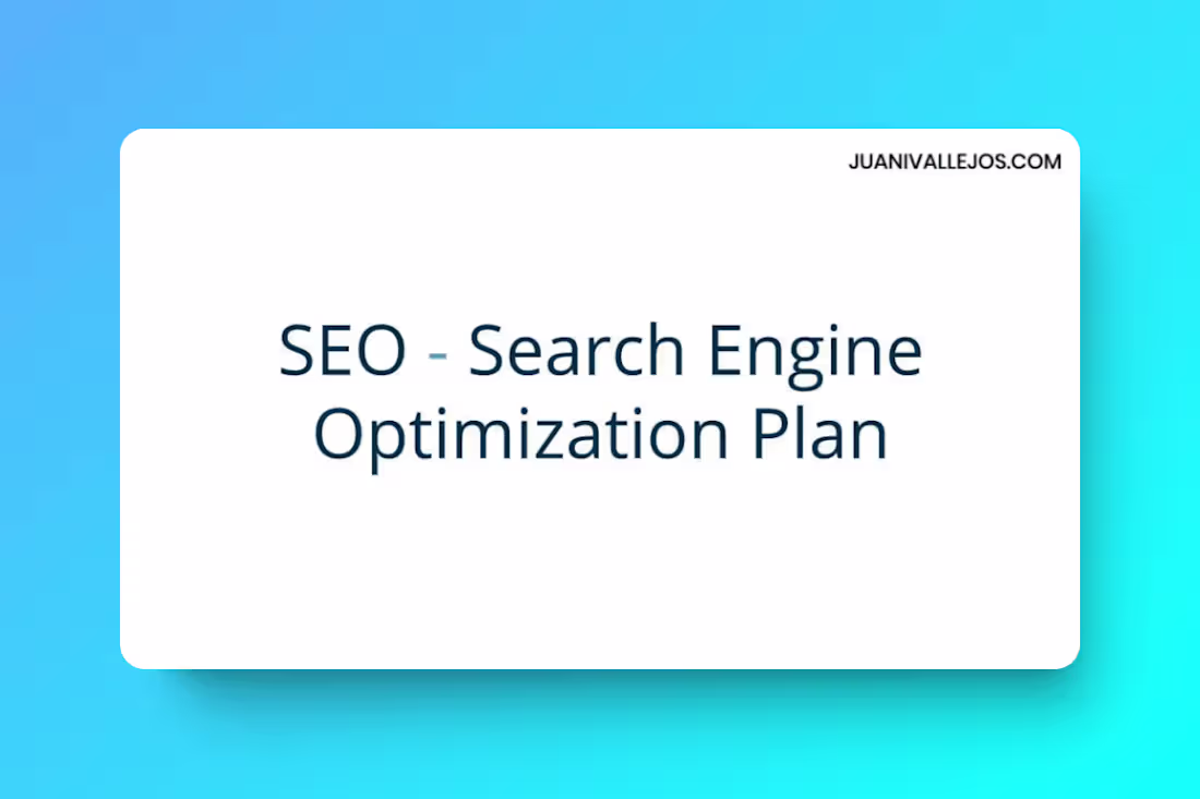 Cover image for SEO - Audit and plan