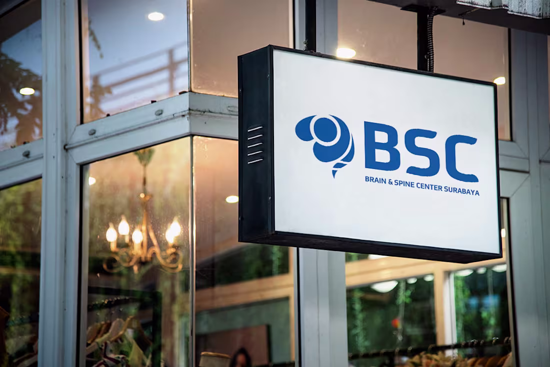 Cover image for Brain and Spine Center Surabaya (BSC) Logo Design