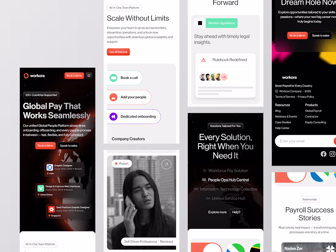 Cover image for Workora - Payroll Responsive Design | Mobile App