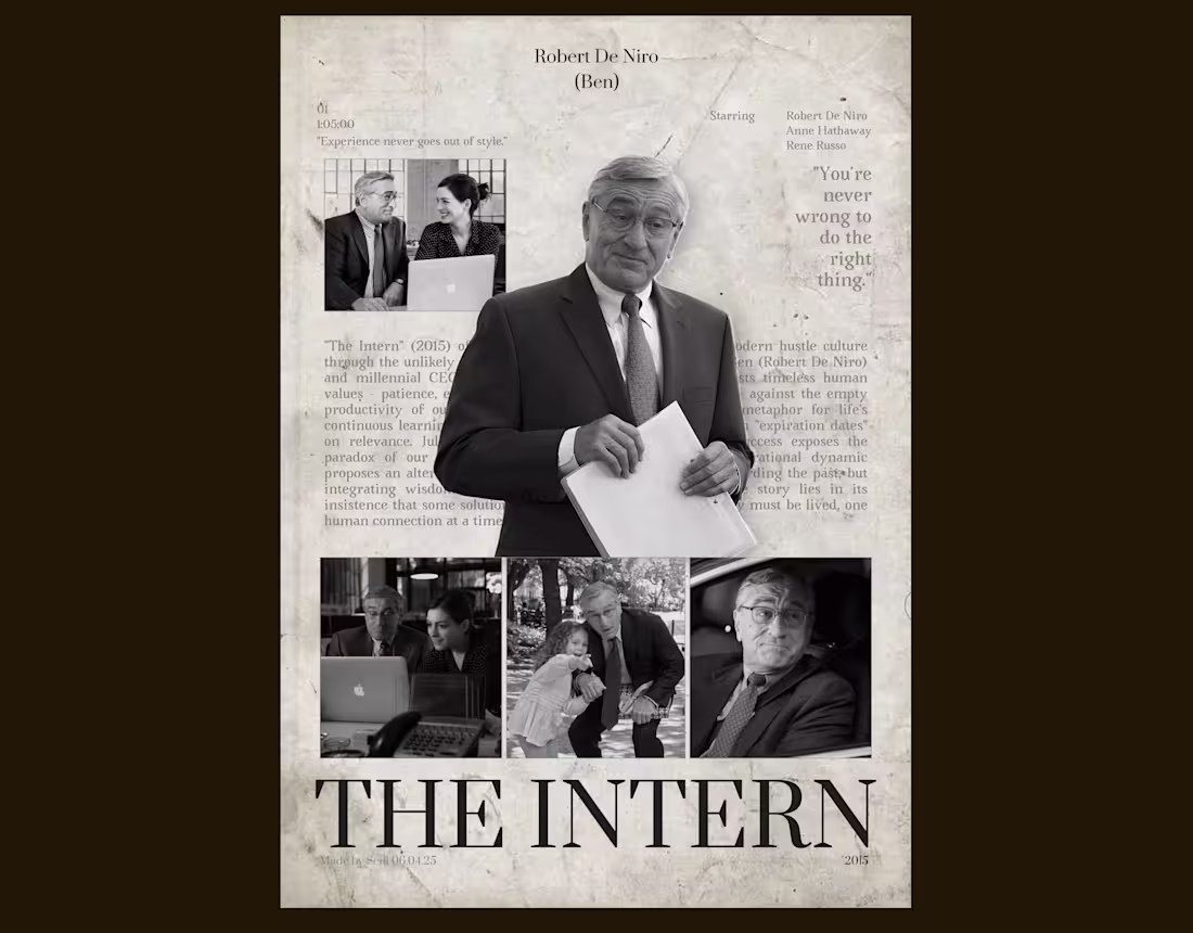 Cover image for Poster "The Intern"