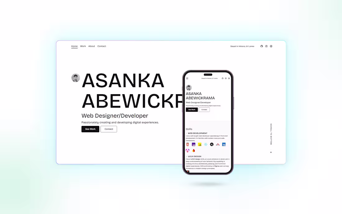 Cover image for Portfolio Website