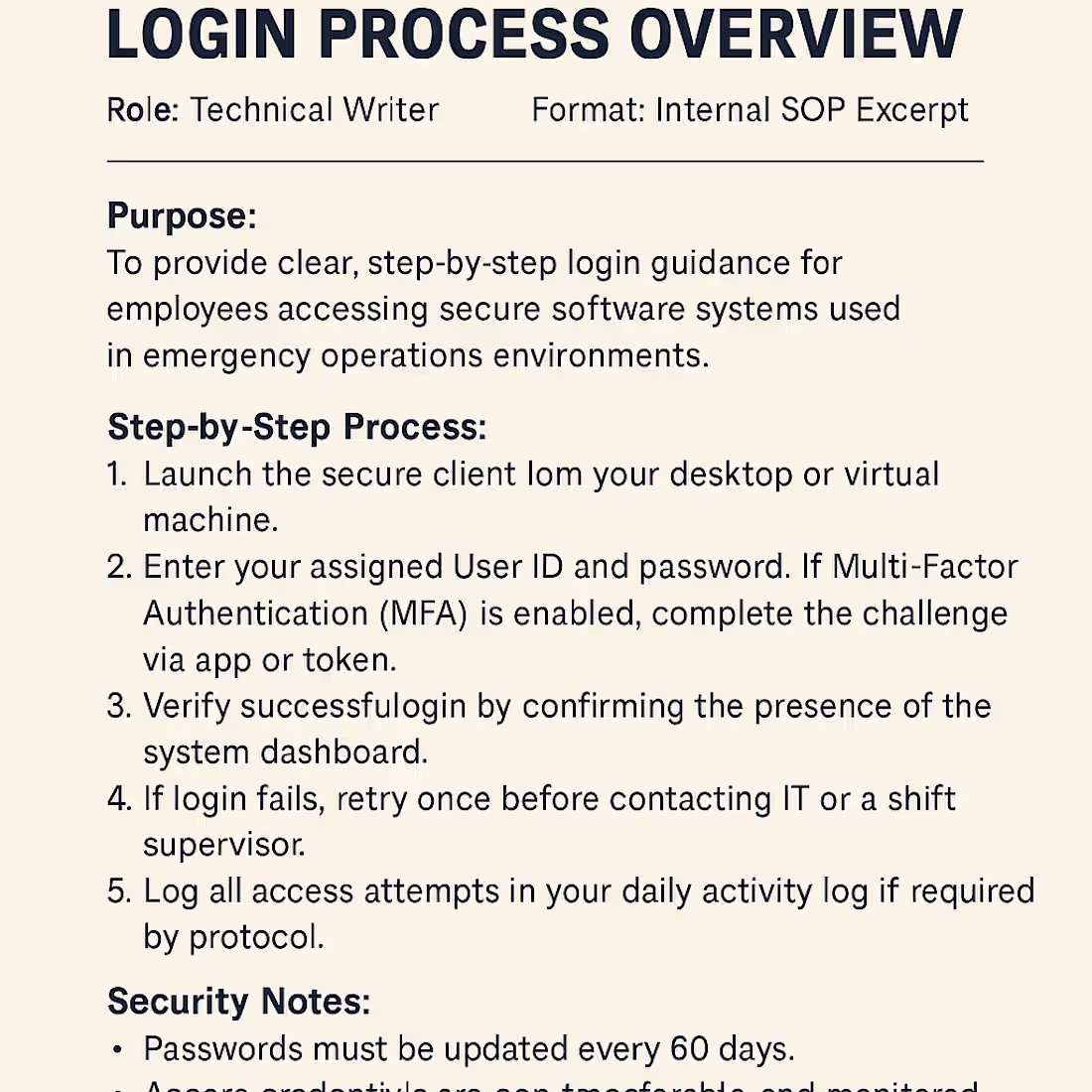 Cover image for SOP Creation