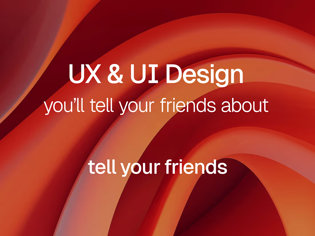 Cover image for UX/UI design that feels effortless and intuitive