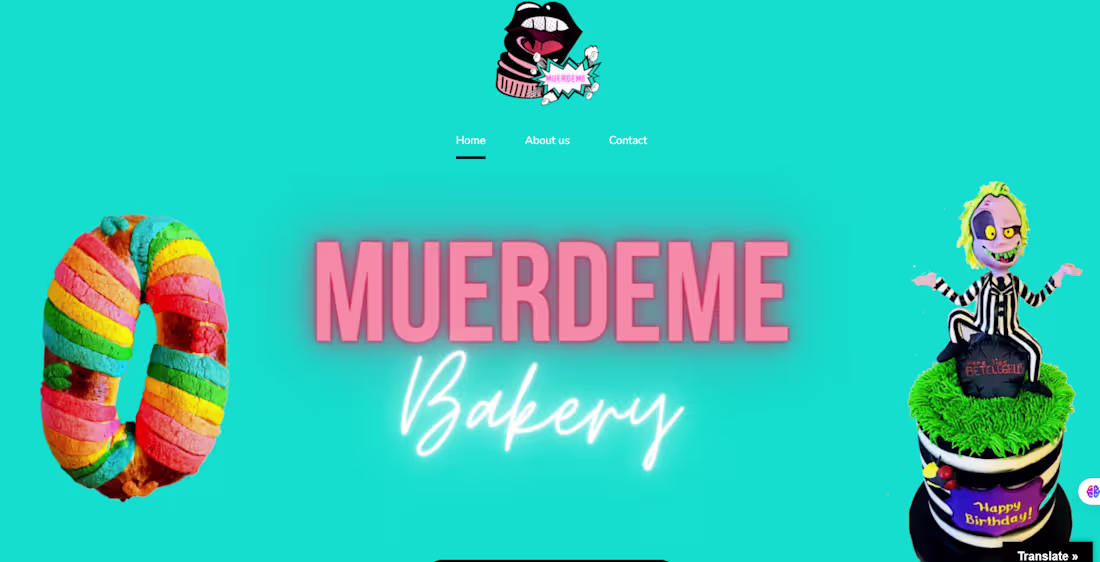 Cover image for Muerdeme Bakery Website