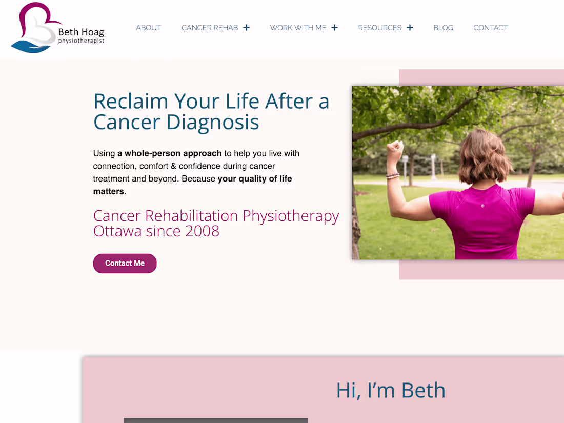 Cover image for Website Redesign for A Physiotherapy Clinic