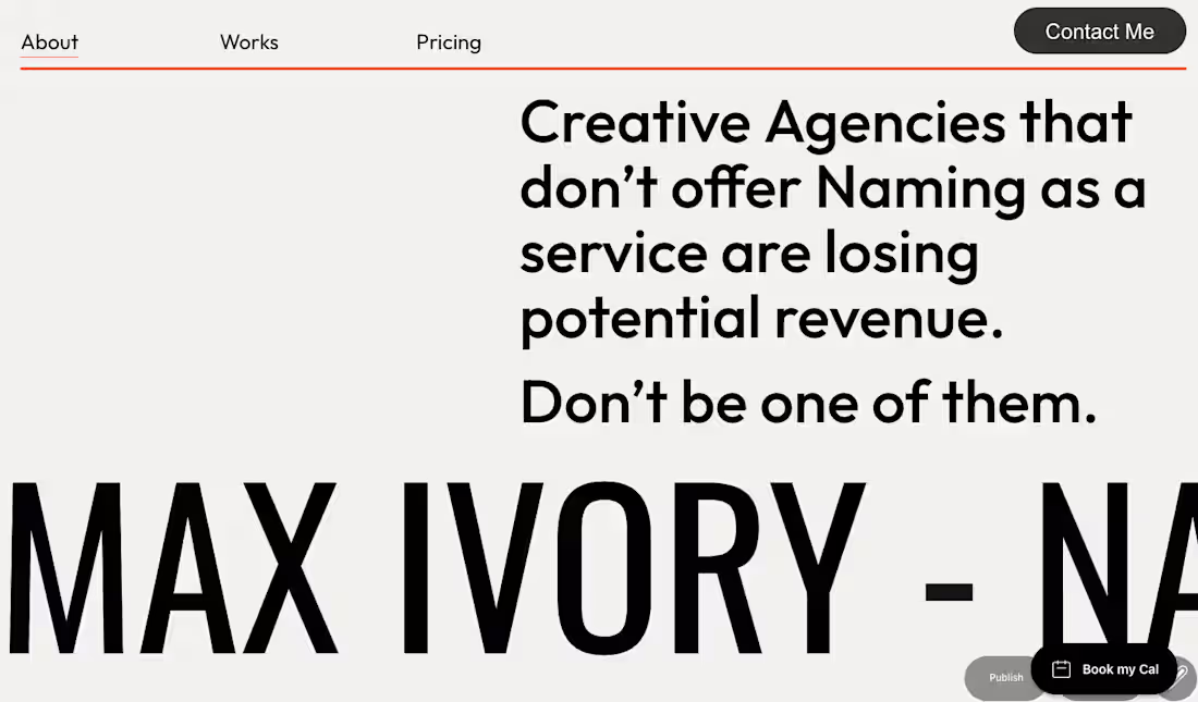 Cover image for Max Ivory Personal Branding Website