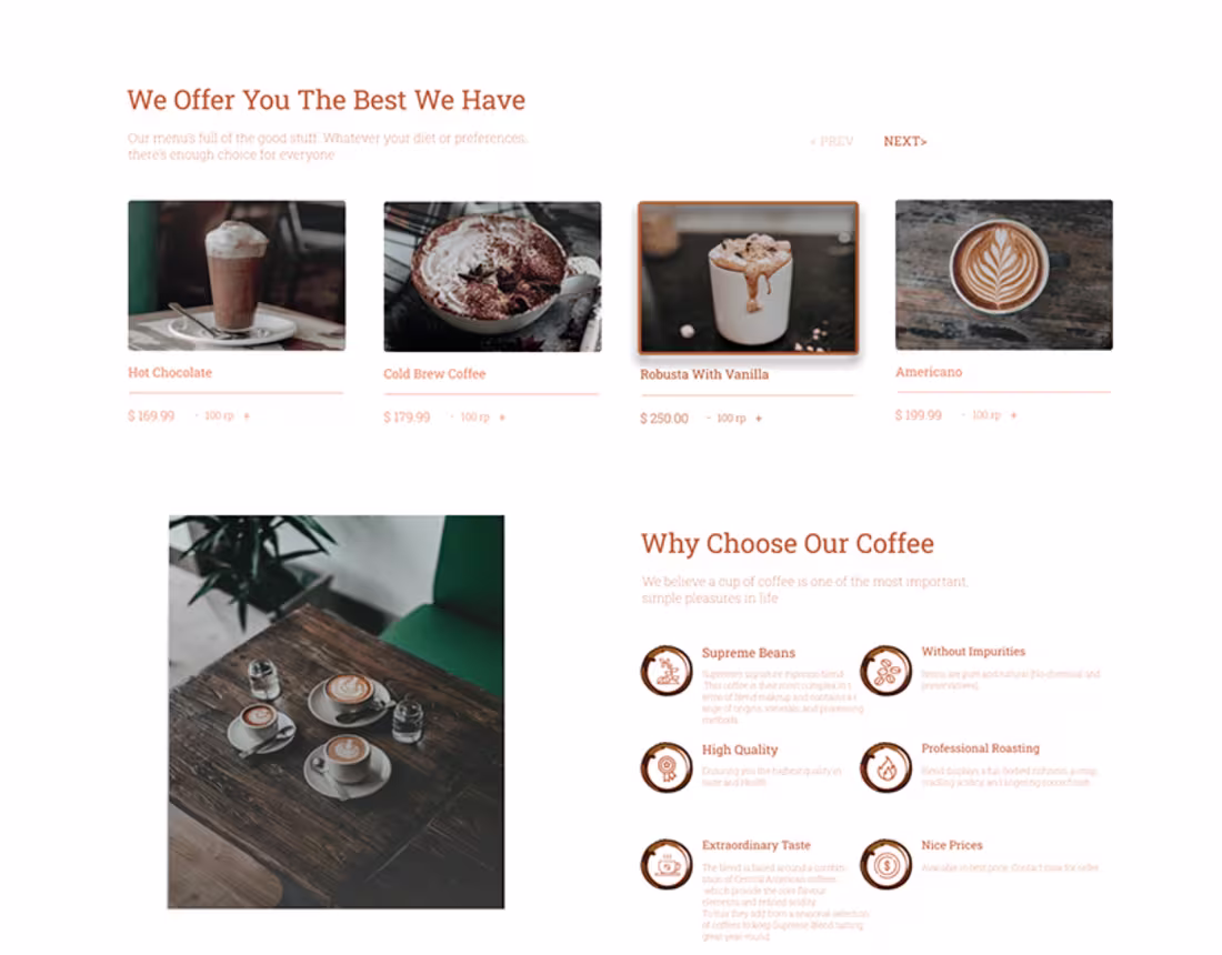 Cover image for Coffee landing page design on Behance