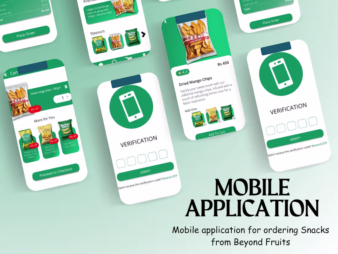 Cover image for Mobile Application User Flow - UI Design :: Behance