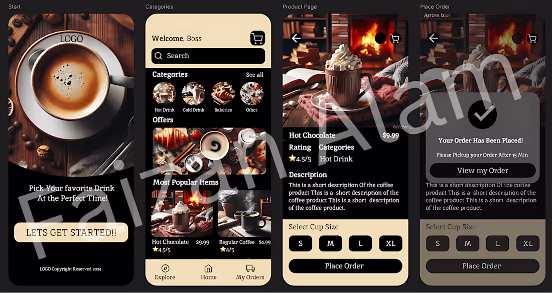 Cover image for Coffee Shop App Design