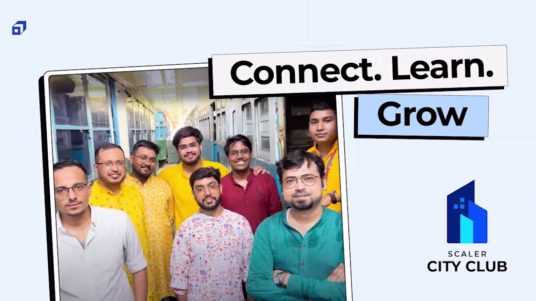 Cover image for SCALER City Club in Aamader Kolkata | Coding Community | Nomosh…