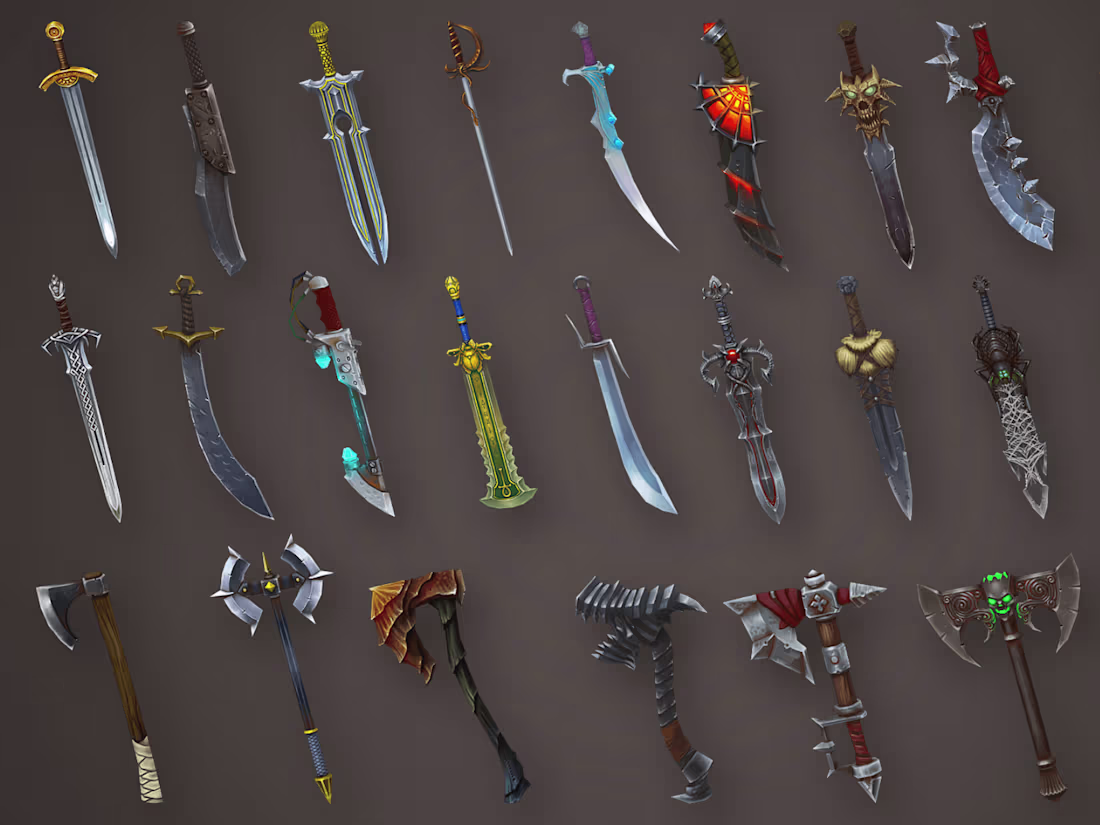 Cover image for 3D Game Asset, weapon, gun, armor, 3d props for game & animation