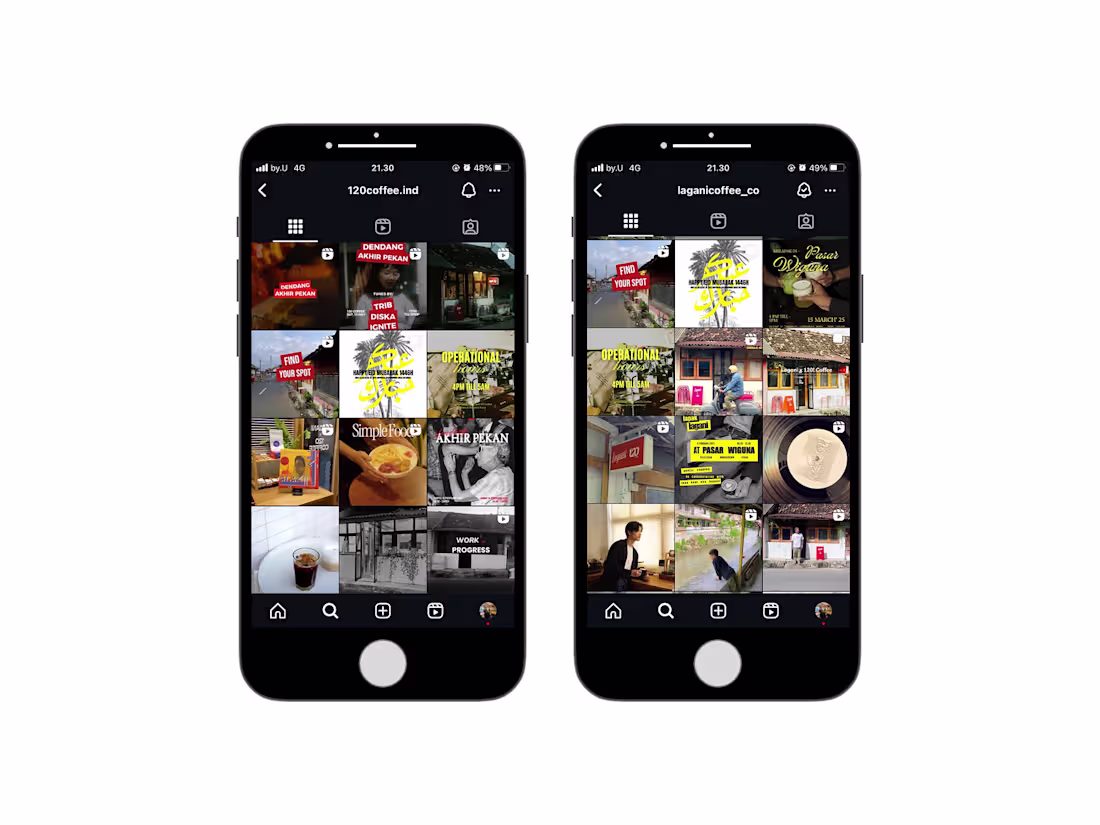 Cover image for Instagram Social Media Design for Lagani x 120 Coffee