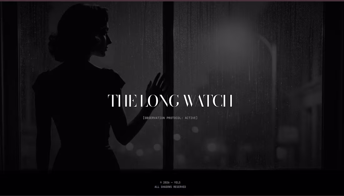 Cover image for The Blindspot
A noir visual experiment