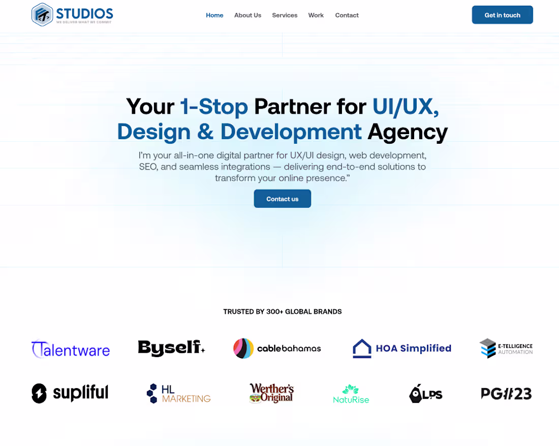 Cover image for Redesign the hero section for my agency website, see how it ...