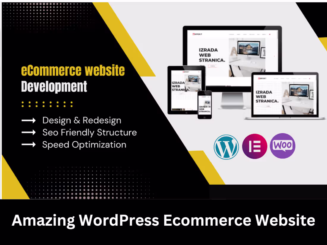 Cover image for I will design e-commerce Website by Wordpress & Elementor