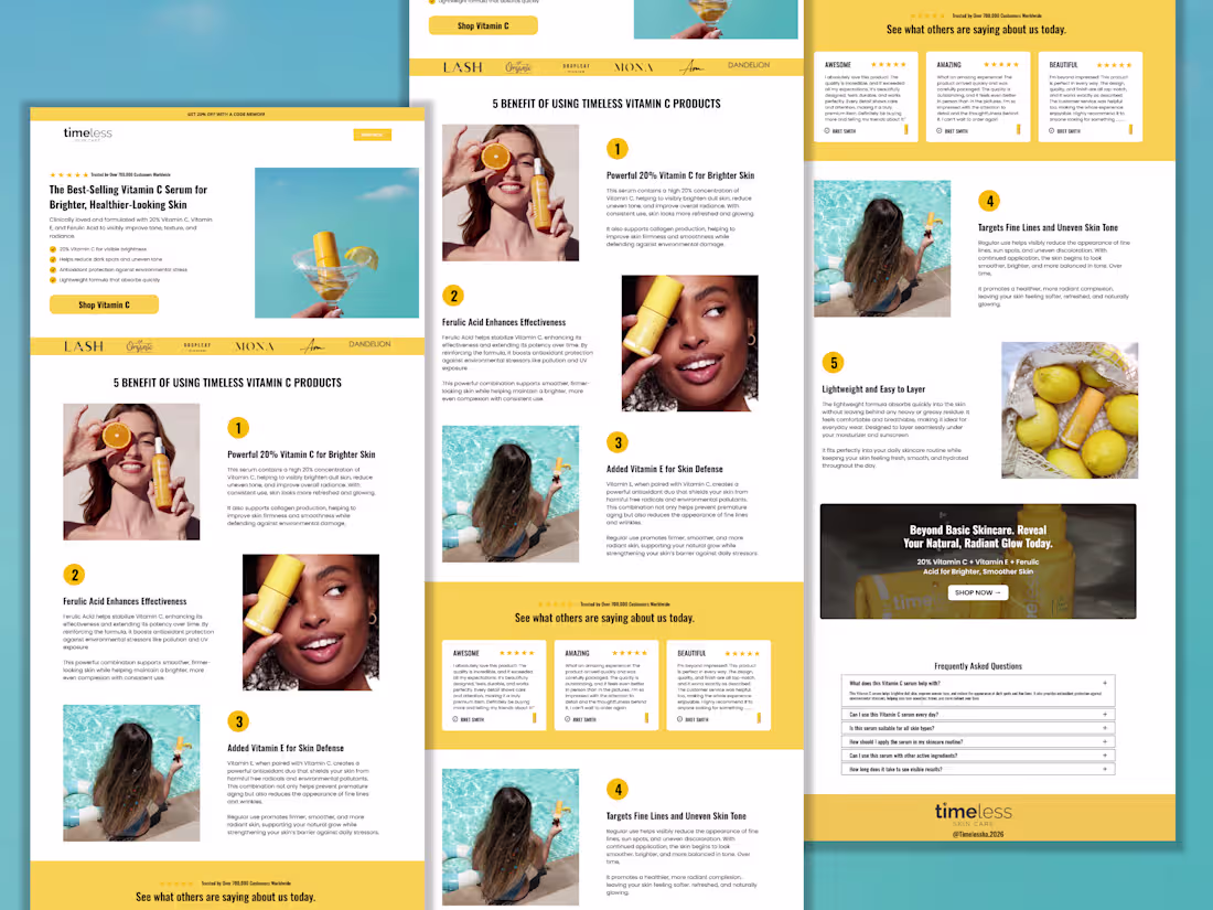 Cover image for I designed a modern, conversion-focused