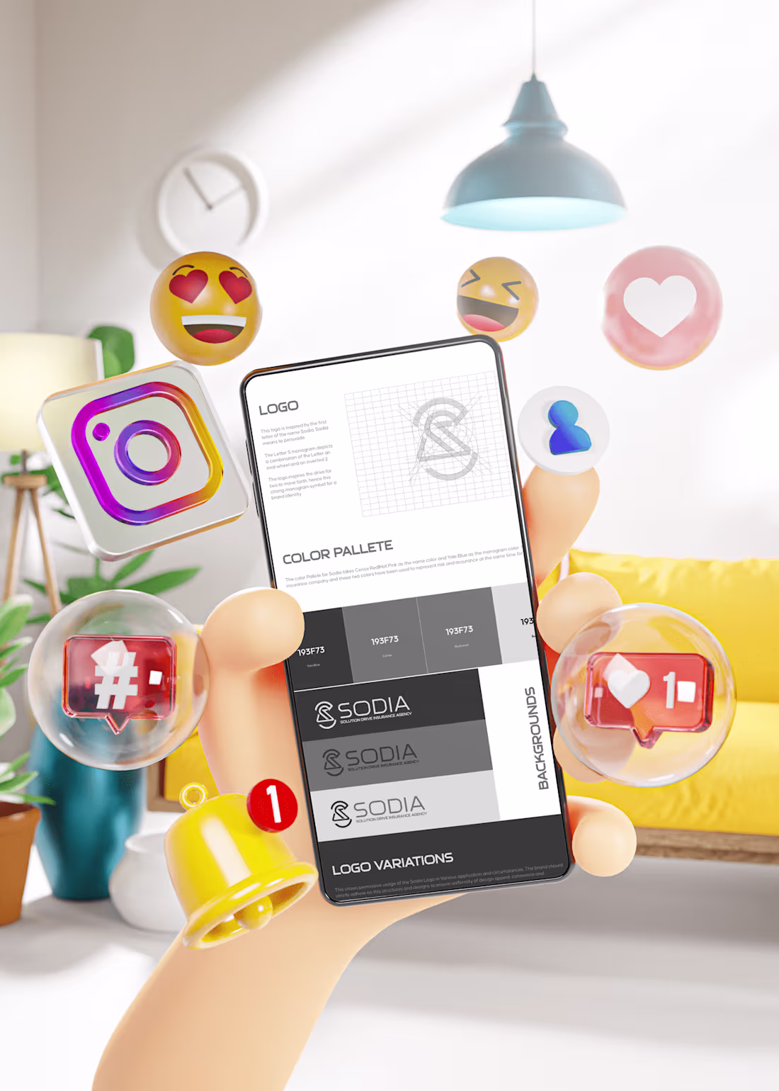 Cover image for Complete brand revamp for an Insurance Agency- Sodia Solutions