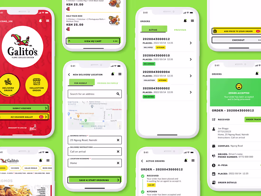Cover image for Galito's Kenya | Food Delivery App | iOS & Android