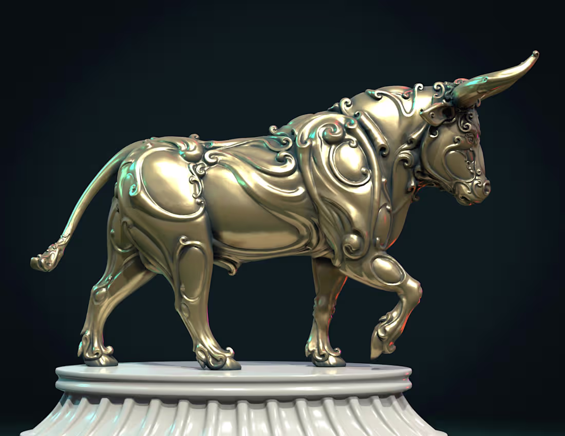 Cover image for My Bull, print ready stl model.
