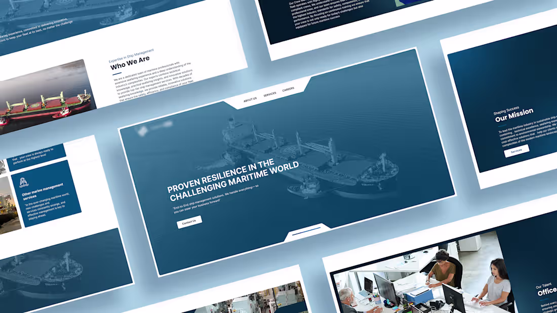 Cover image for Transship DOO Website Redesign