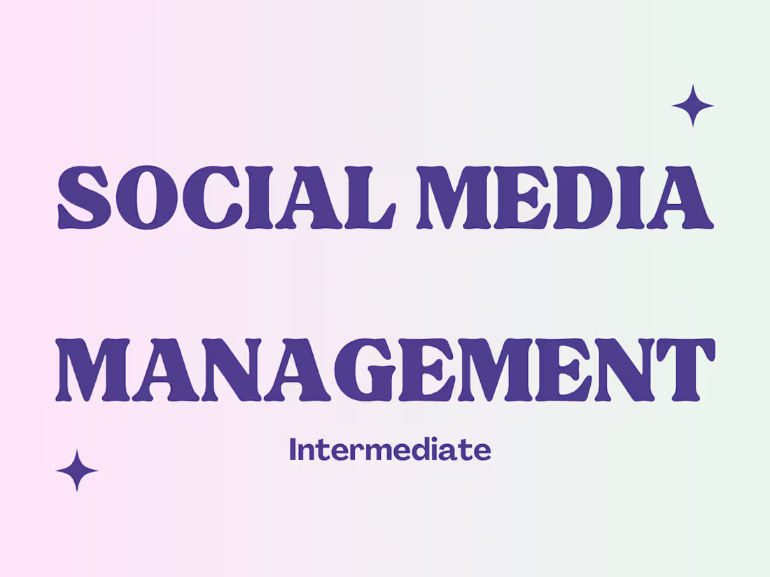 Cover image for Social Media Management: Intermediate